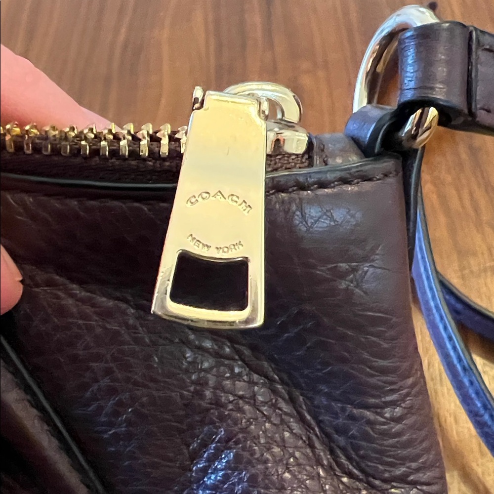 Coach Brown Small Leather Mini Kelsey Crossbody Satchel - Picture 5 of 9